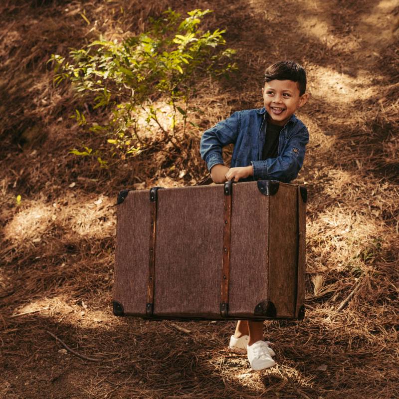 Boy with suitcase