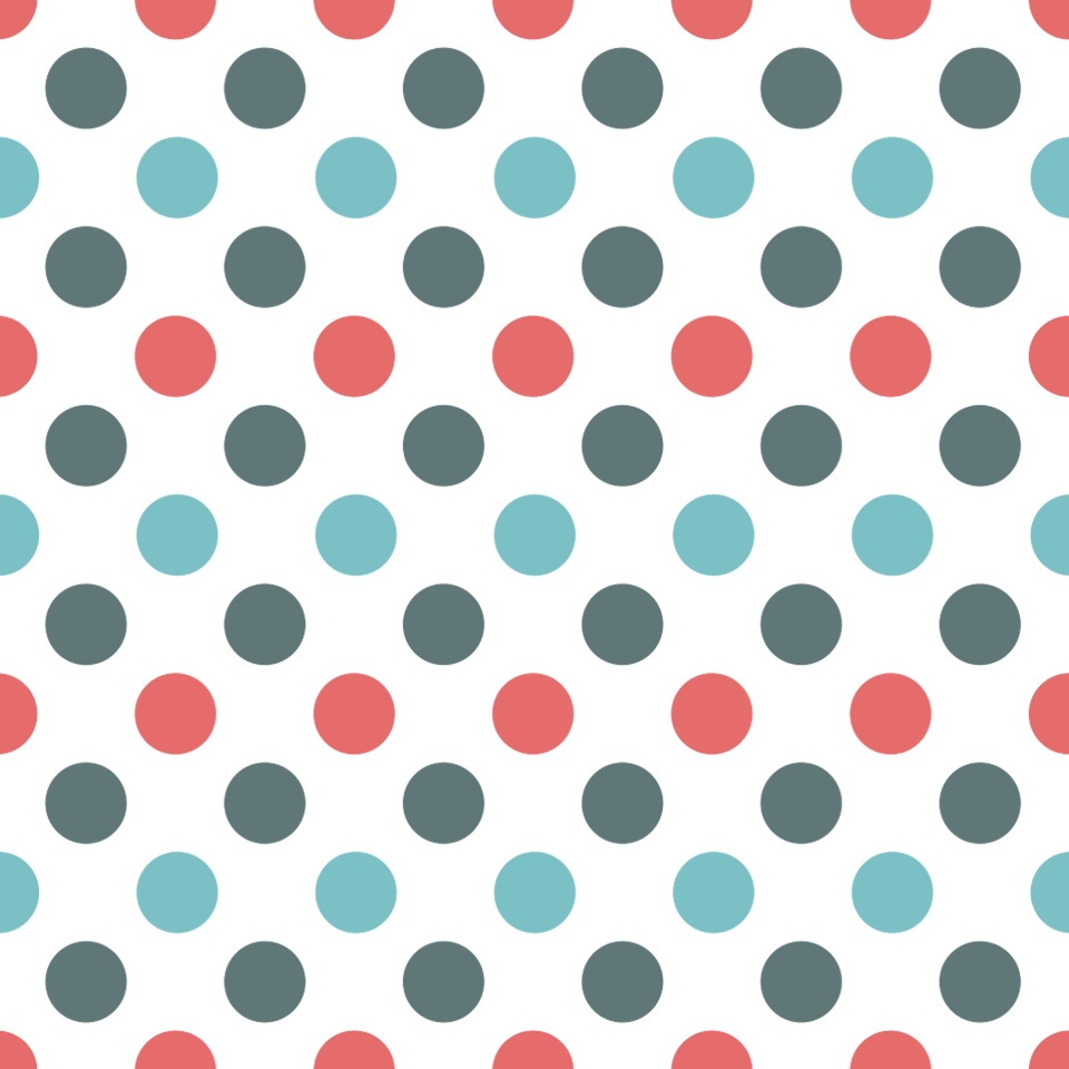 Multi-colour polka dots