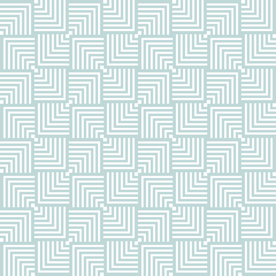 Turquoise pattern blocks