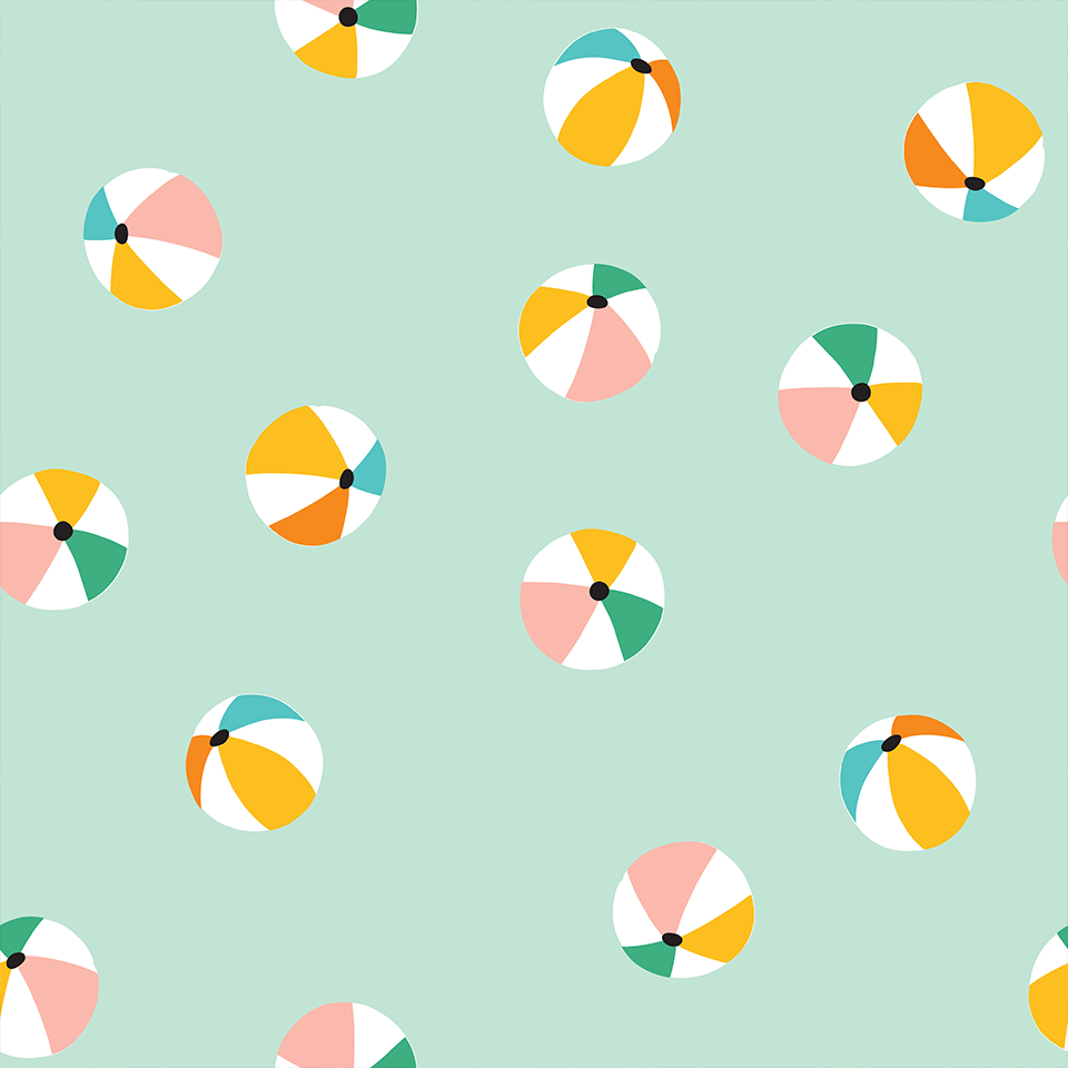 Pastel beach balls